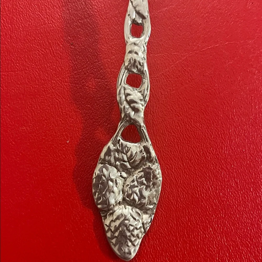 Vintage Elegant Silver Serving Spoon